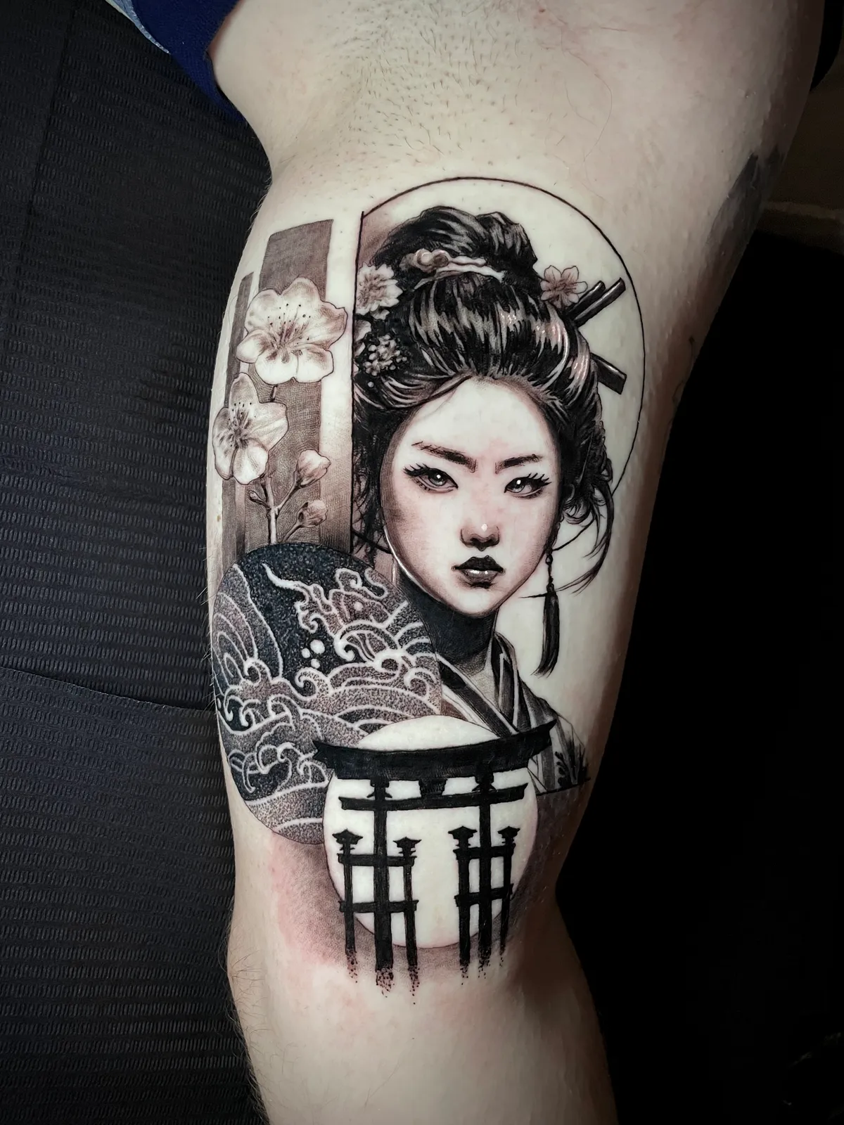 Madrid fine line tattoo